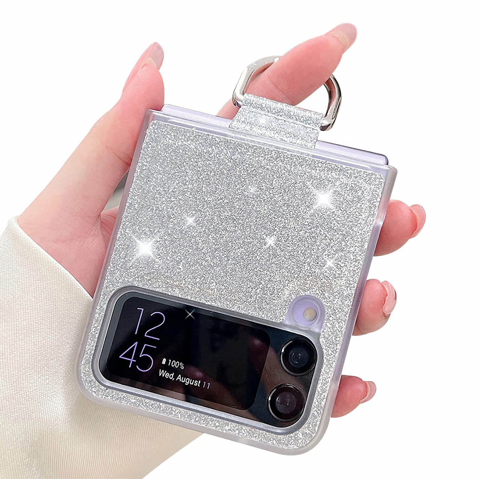 Amazon.co.jp: Linyune Galaxy Z Flip 4 5G ケース リング付き